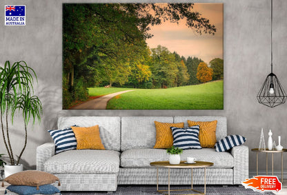 Autumn Garden Pathway View Photograph Print 100% Australian Made