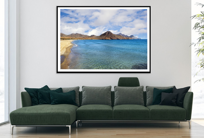 Sea & Mountain Sky View Photograph Home Decor Premium Quality Poster Print Choose Your Sizes