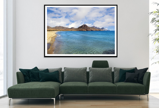 Sea & Mountain Sky View Photograph Home Decor Premium Quality Poster Print Choose Your Sizes