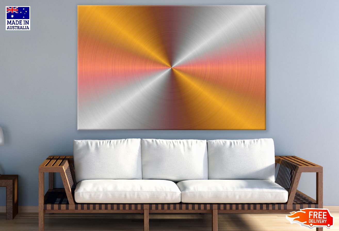 Gold & Grey Abstract Design Print 100% Australian Made
