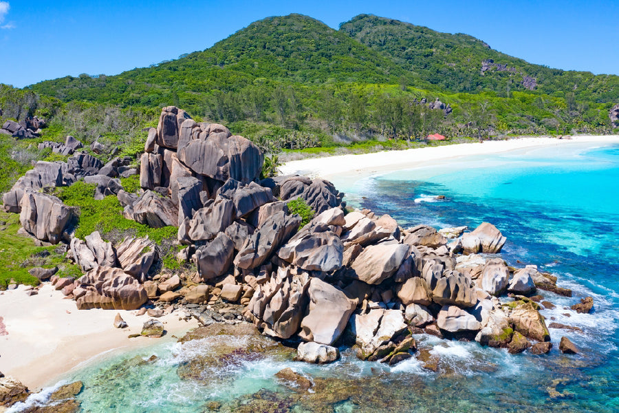 Mountains near Sandy Beach Photograph Print 100% Australian Made