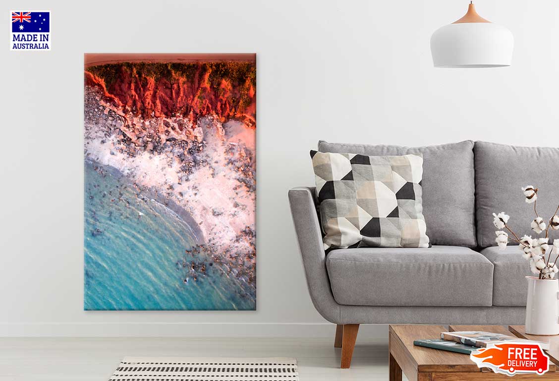 Aerial View Cable Sea Photograph Australia Print 100% Australian Made