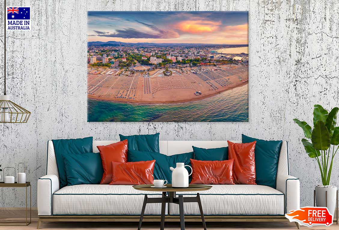 Libera Rimini Public Beach Photograph Italy Print 100% Australian Made