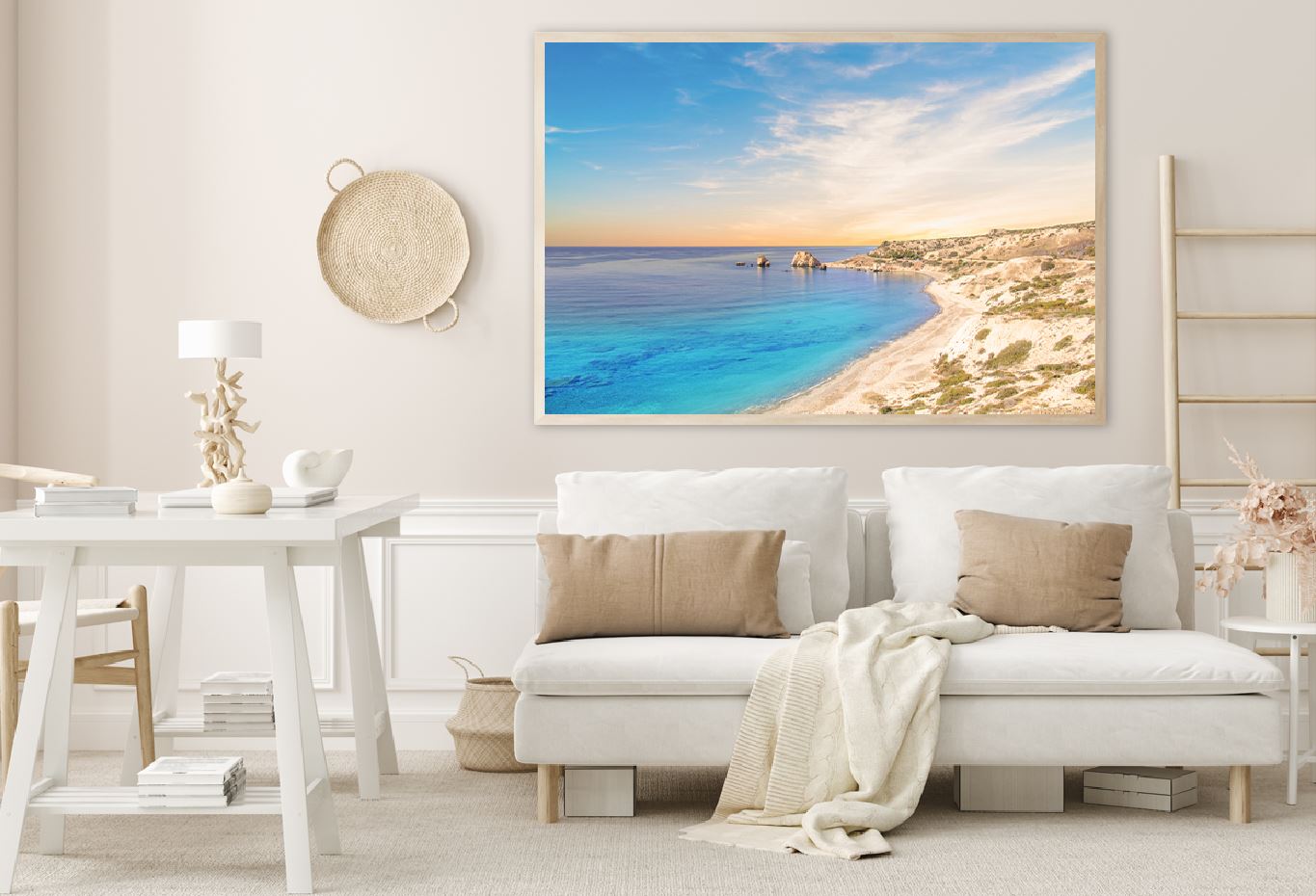 Aphrodite Sea & Blue Sky Photograph Cyprus Home Decor Premium Quality Poster Print Choose Your Sizes