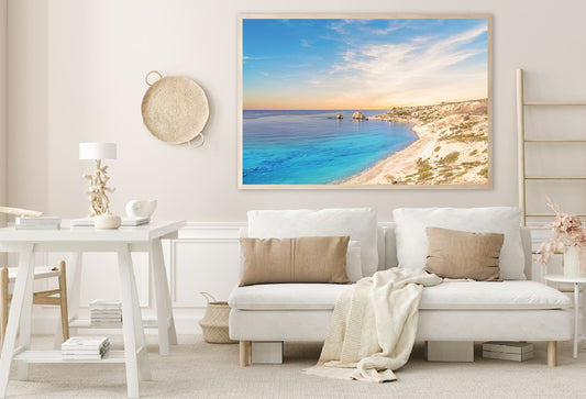 Aphrodite Sea & Blue Sky Photograph Cyprus Home Decor Premium Quality Poster Print Choose Your Sizes