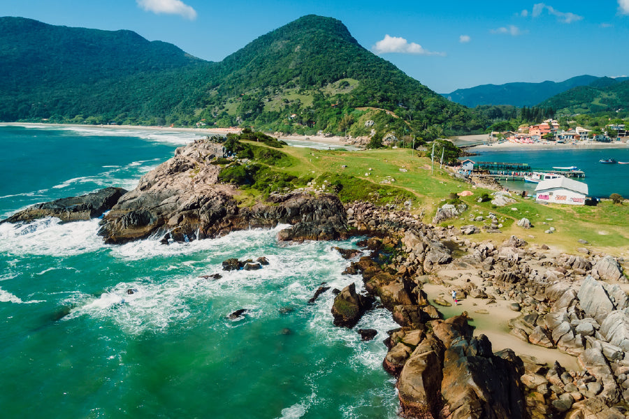 Florianopolis Beach View Photograph Brazil Print 100% Australian Made