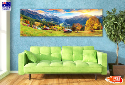 Panoramic Canvas Stunning Nature Scenery Photograph High Quality 100% Australian made wall Canvas Print ready to hang