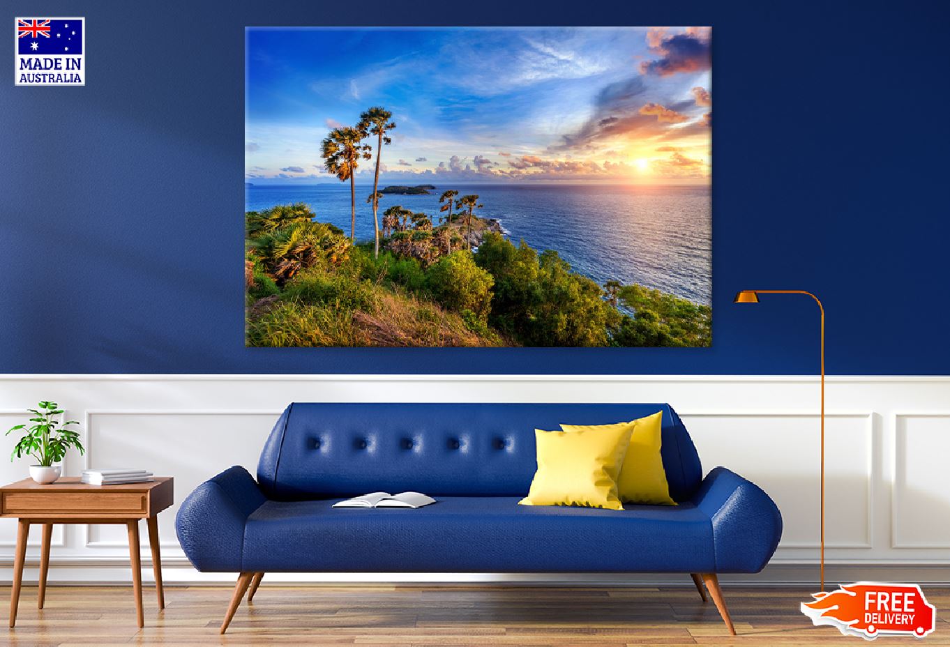 Promthep Cape Sunset Phuket Sea Photograph Print 100% Australian Made