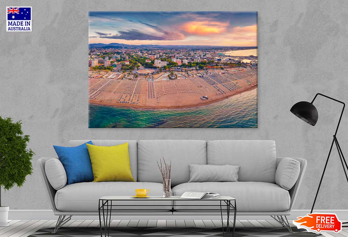 Libera Rimini Public Beach Photograph Italy Print 100% Australian Made