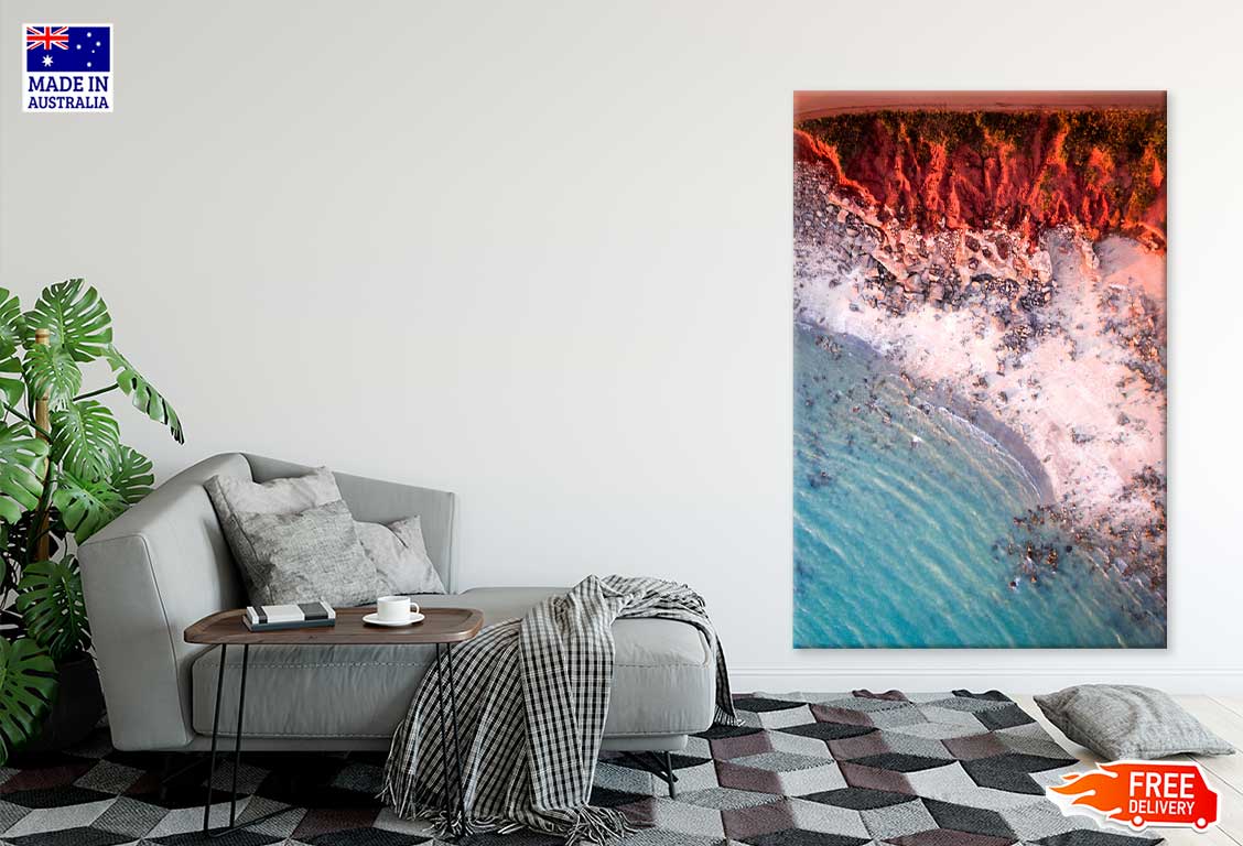 Aerial View Cable Sea Photograph Australia Print 100% Australian Made