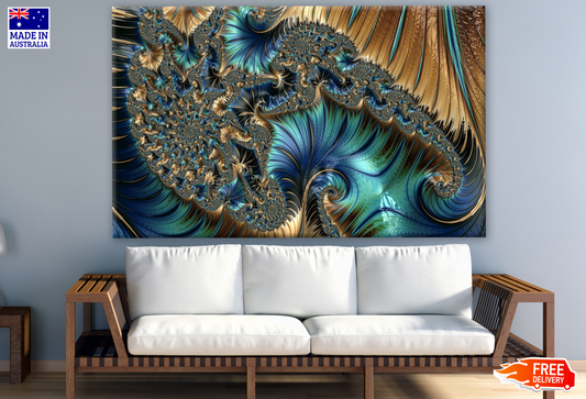 Colourful Abstract Fractal Design Print 100% Australian Made