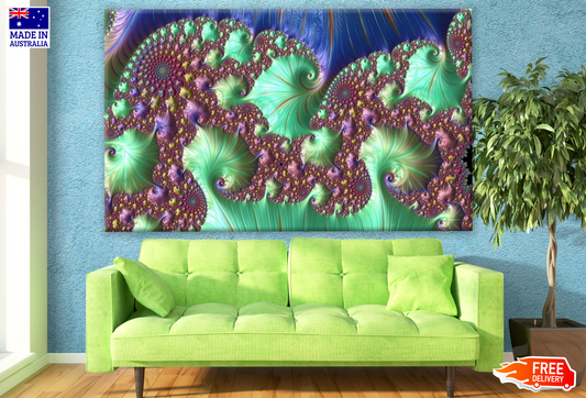 Colourful Abstract Fractal Design Print 100% Australian Made