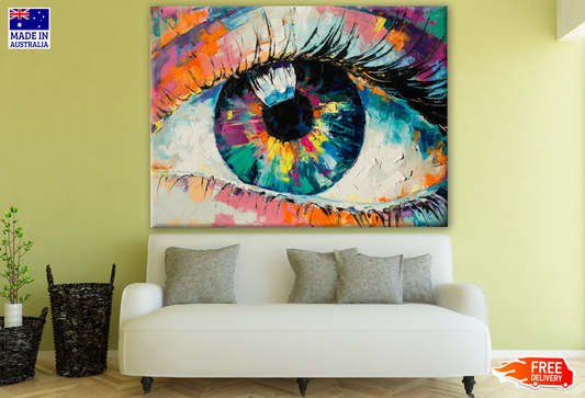 Colourful Eye Watercolour Painting Print 100% Australian Made