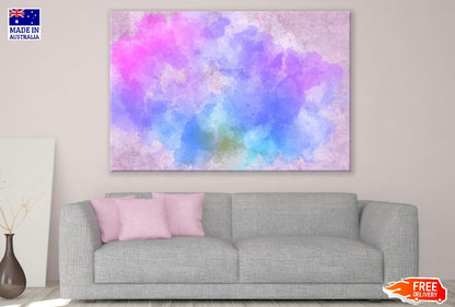 Pink & Blue Abstract Design Print 100% Australian Made