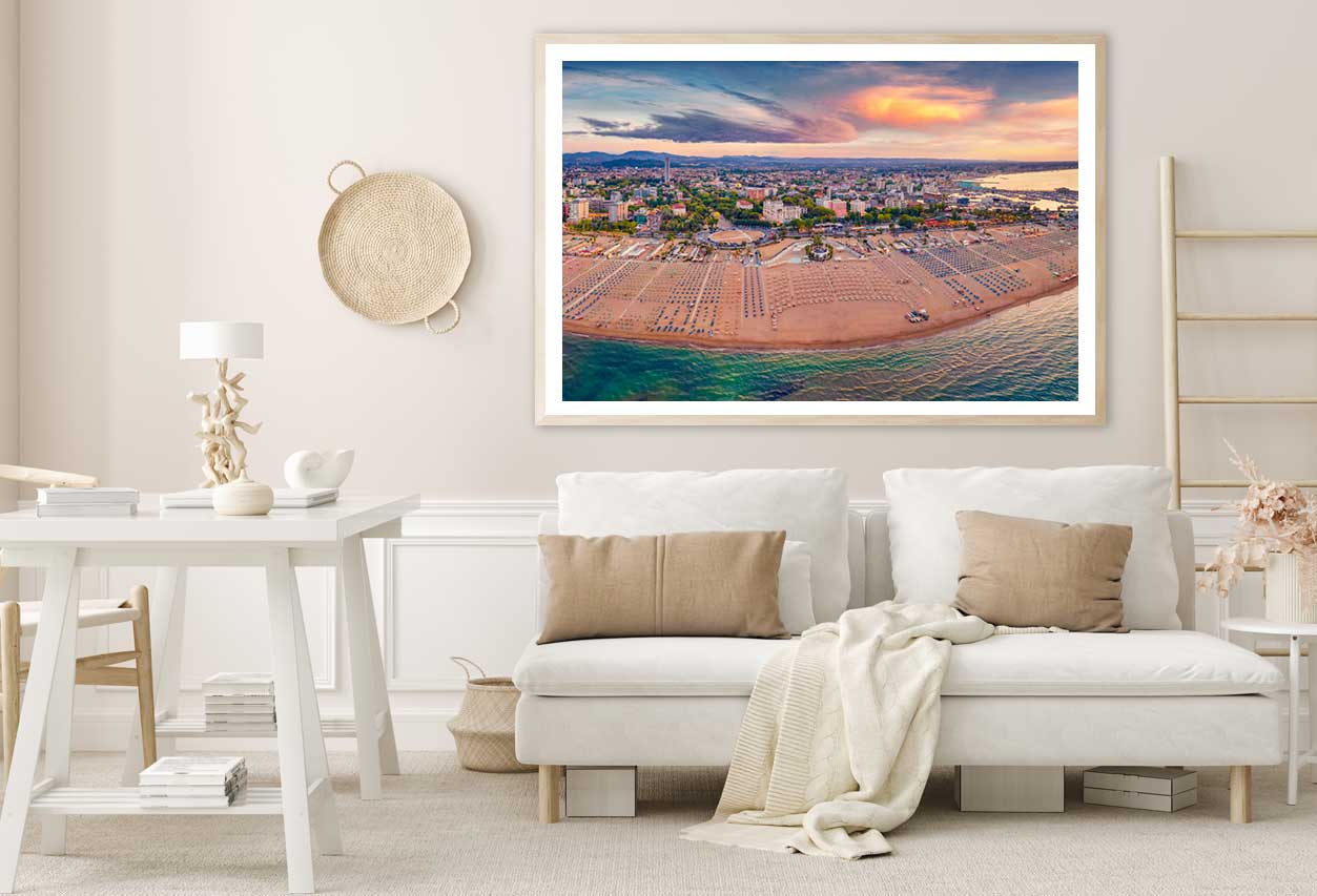 Libera Rimini Public Beach View Photograph Italy Home Decor Premium Quality Poster Print Choose Your Sizes