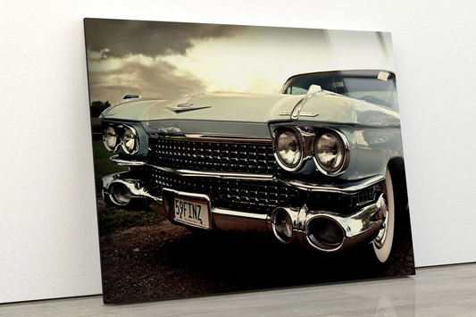 Vintage Car Closeup Photograph Acrylic Glass Print Tempered Glass Wall Art 100% Made in Australia Ready to Hang