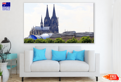 Cologne Cathedral with Hohenzollern Bridges Print 100% Australian Made