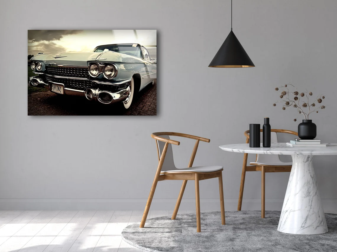 Vintage Car Closeup Photograph Acrylic Glass Print Tempered Glass Wall Art 100% Made in Australia Ready to Hang