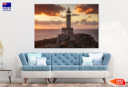 Punta Nariga Lighthouse & Sea View Photograph Print 100% Australian Made