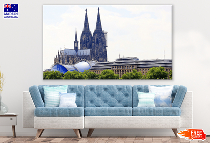 Cologne Cathedral with Hohenzollern Bridges Print 100% Australian Made