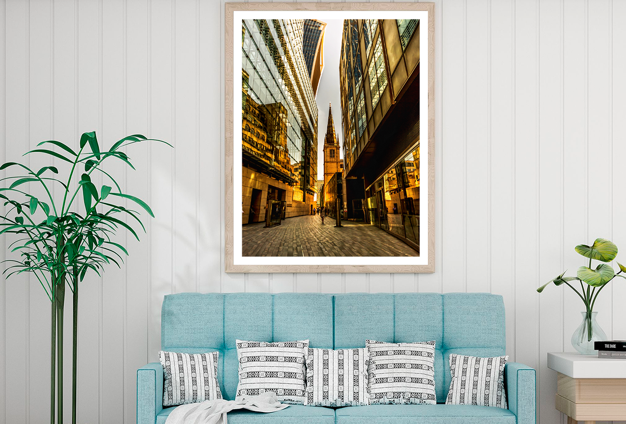 City & Building Evening View Home Decor Premium Quality Poster Print Choose Your Sizes