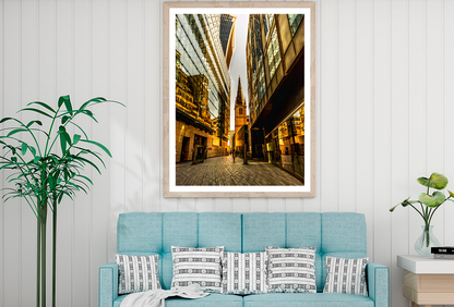 City & Building Evening View Home Decor Premium Quality Poster Print Choose Your Sizes