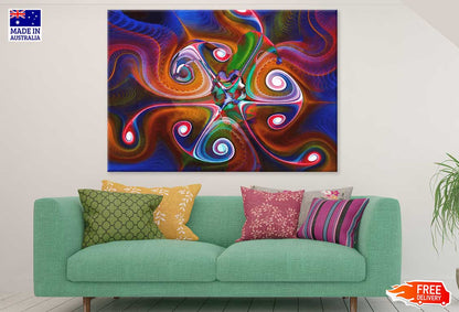 Colorful Abstract Design Print 100% Australian Made