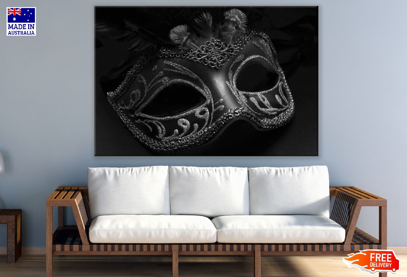 Fashion Mask in the Dark B&W Photograph Print 100% Australian Made