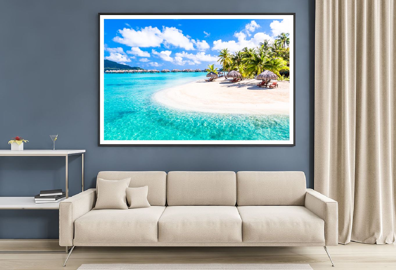 Bora Bora Island View Photograph Polynesia Home Decor Premium Quality Poster Print Choose Your Sizes
