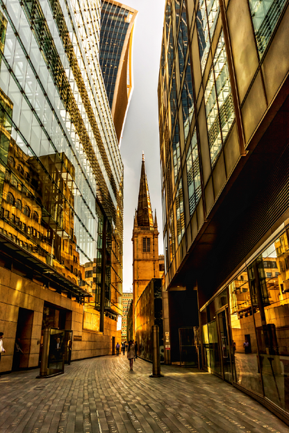 City & Building Evening View Photograph Print 100% Australian Made