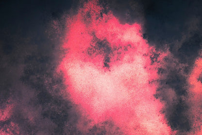 Pink & Black Smoke Abstract Design Print 100% Australian Made