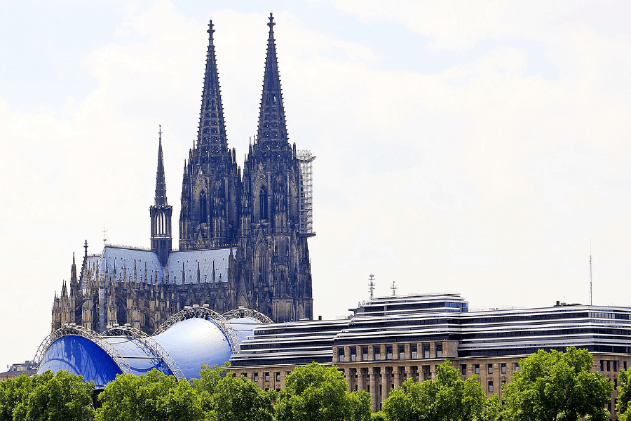 Cologne Cathedral with Hohenzollern Bridges Print 100% Australian Made