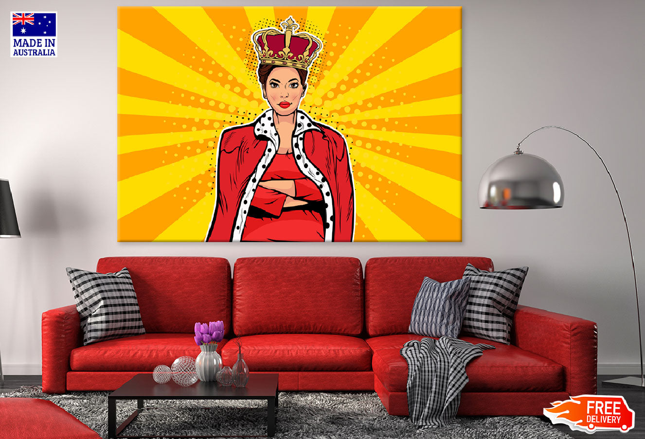 Girl With Throne Illustration Print 100% Australian Made