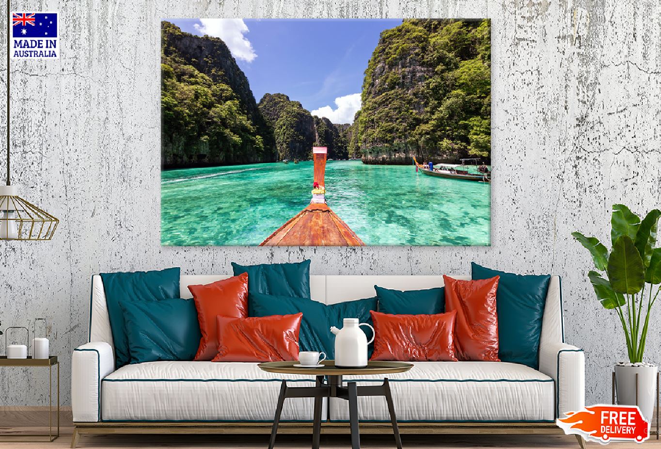 Phi Phi Le island View From Boat Photograph Print 100% Australian Made