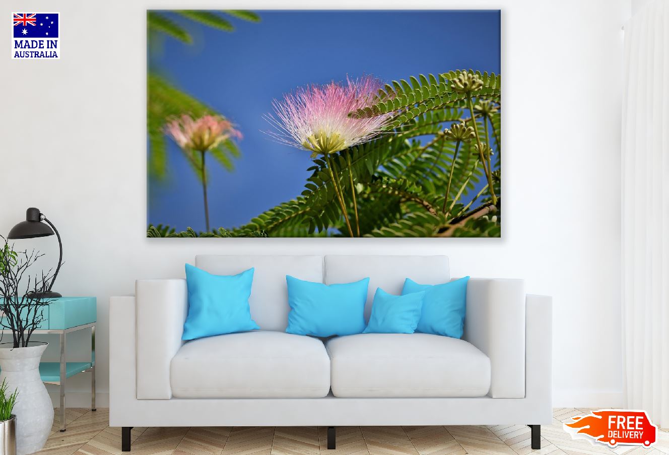 Silk Flower with Tree Photograph Print 100% Australian Made