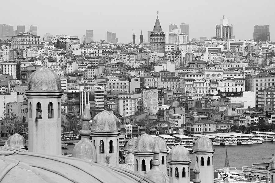 Istanbul Skyline B&W Photograph Print 100% Australian Made