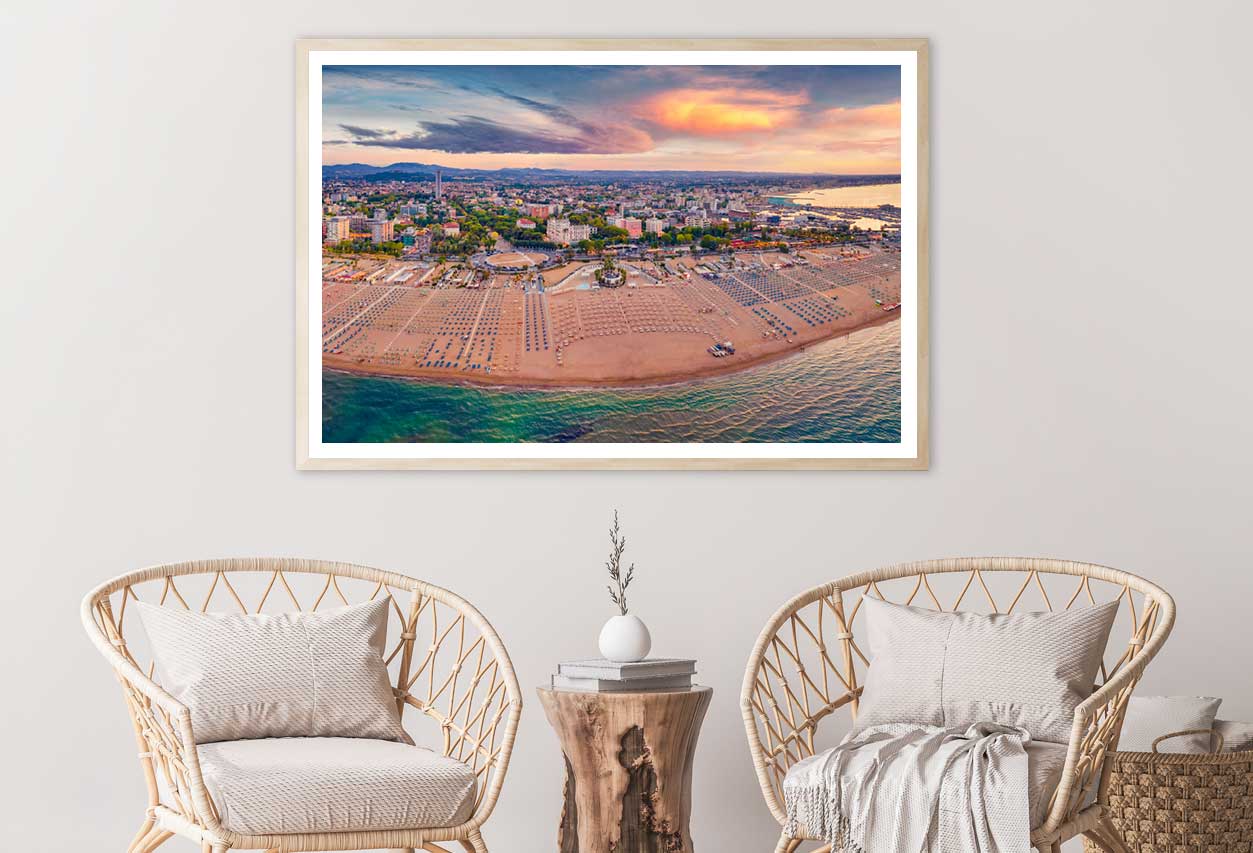 Libera Rimini Public Beach View Photograph Italy Home Decor Premium Quality Poster Print Choose Your Sizes