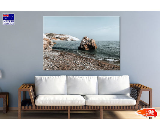 Rocks on Aphrodite Beach View Photograph Print 100% Australian Made