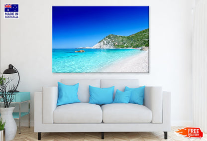 Petani Sea View Photograph Kefalonia Greece Print 100% Australian Made