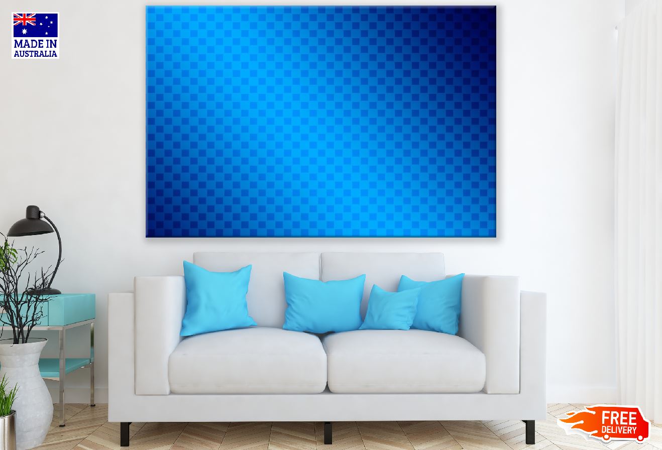 Blue & Black Abstract Design Print 100% Australian Made