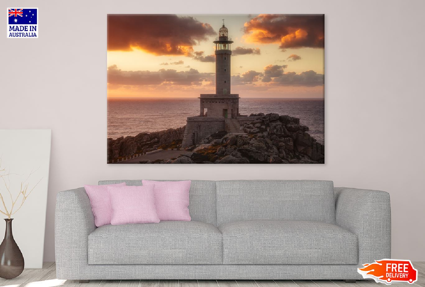 Punta Nariga Lighthouse & Sea View Photograph Print 100% Australian Made