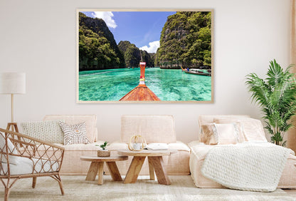 Phi Phi Le island View From Boat Photograph Home Decor Premium Quality Poster Print Choose Your Sizes