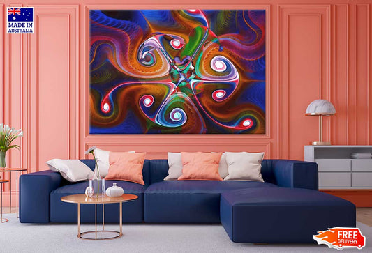 Colorful Abstract Design Print 100% Australian Made