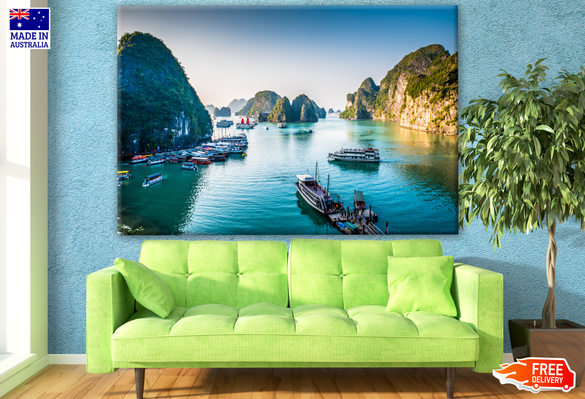 Stunning Halong Bay Beach View Photograph Print 100% Australian Made