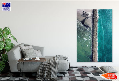 Columbia River & Ocean Aerial View Photograph Print 100% Australian Made