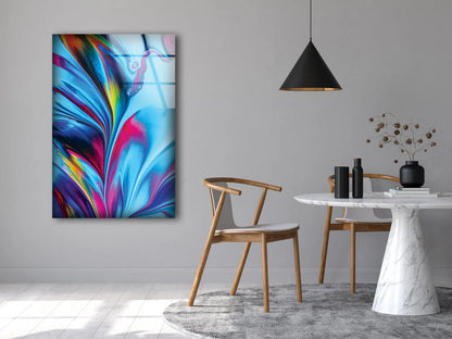 Colorful Abstract Design Acrylic Glass Print Tempered Glass Wall Art 100% Made in Australia Ready to Hang