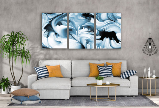 3 Set of Colorful Abstract Design High Quality Print 100% Australian Made Wall Canvas Ready to Hang