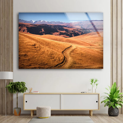 Mountain Road Scenery View Photograph Acrylic Glass Print Tempered Glass Wall Art 100% Made in Australia Ready to Hang