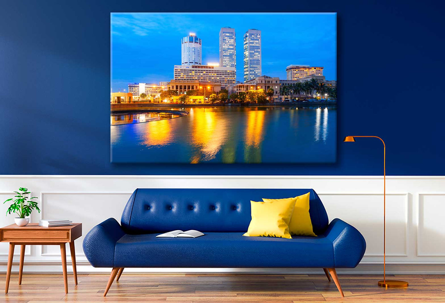 Bella Home Colombo City Skyline & Beira Lake Print Canvas Ready to hang