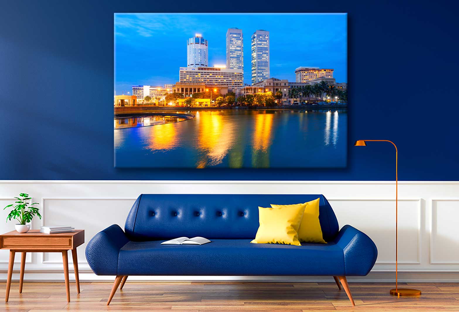 Bella Home Colombo City Skyline & Beira Lake Print Canvas Ready to hang